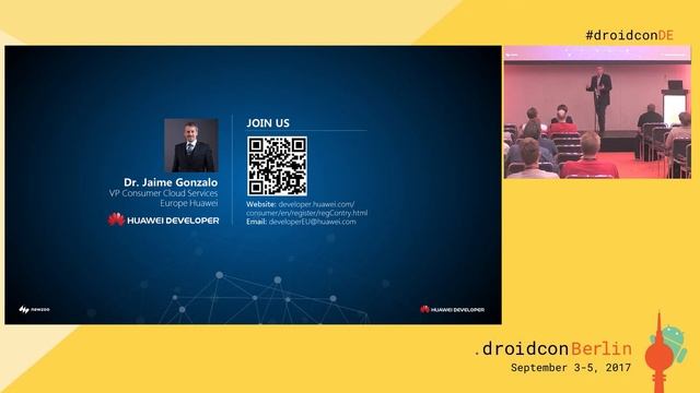 #droidconDE 2017: Jaime Gonzalo - Huawei bridges the success of Western Android developers in China смотреть онлайн