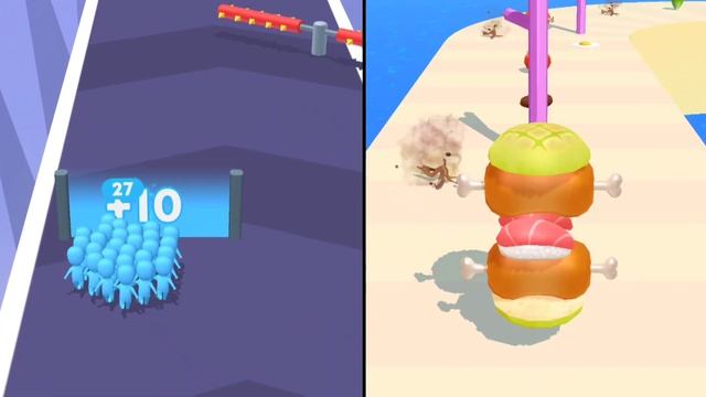 Sandwich Runner | Count Masters - All level Gameplay (Android iOS) Walkthrough Game Mobile смотреть онлайн