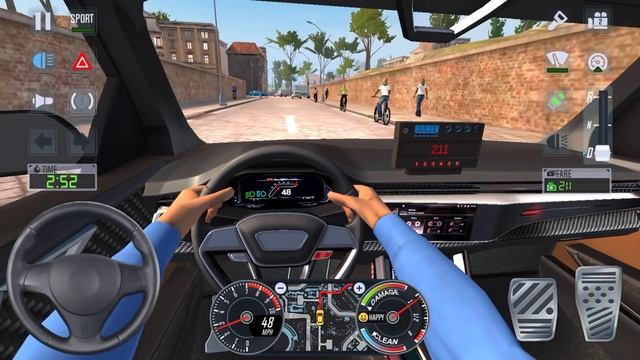 FAMILY SUV CAB DRIVER 🚖👨👩👧👦 City Car Driving Games Android iOS - Taxi Sim 2020 Gameplay смотреть онлайн