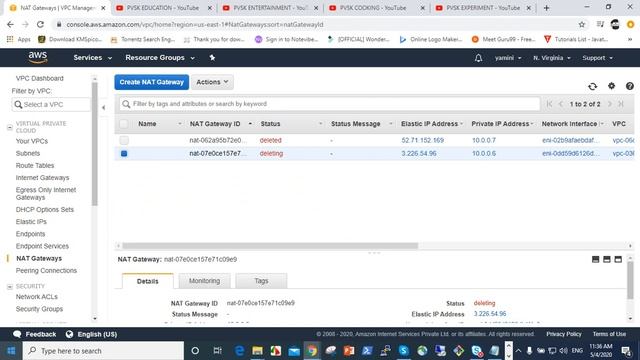 HOW TO DELETE NAT GATE WAY смотреть онлайн