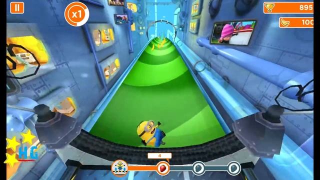 Despicable Me: Minion Rush - Level 4 3/3 (jump over obstacles 12 times) [1440p] смотреть онлайн