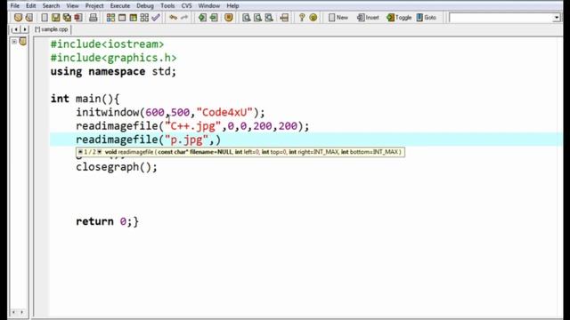 Add image on C++ Output Console | graphics.h in C++ | Code4xU смотреть онлайн