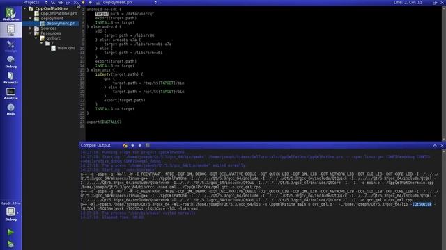 Qml Tutorial Our First C++ App смотреть онлайн
