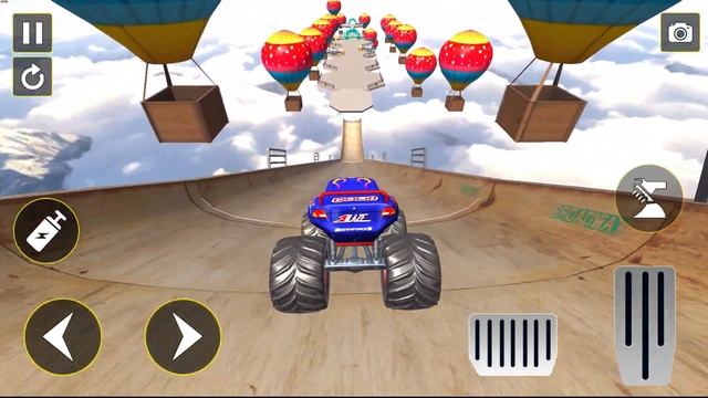 Crazy Monster Truck Stunt Game - Inclined Ramps - Android GamePlay #2 смотреть онлайн