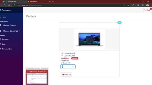.NET 7 Quick Review | E-Commerce in Blazor Web Assembly - Lesson 3 | Adding Cart Service смотреть онлайн