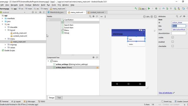 How to share with MenuItem смотреть онлайн