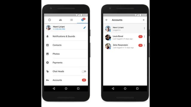 Facebook Messenger app now supports multiple accounts on Android Devices. смотреть онлайн
