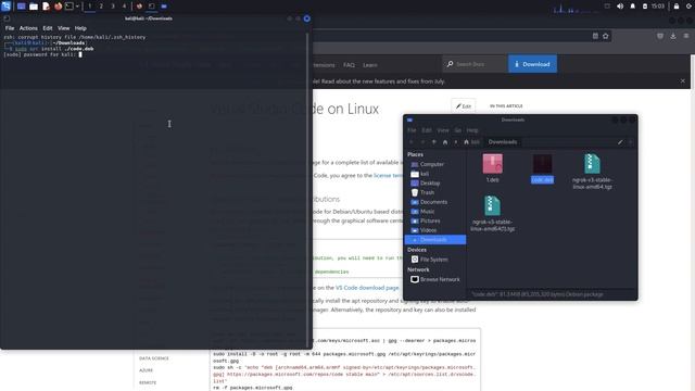 Install VSCode on Kali Linux - Quick & Easy смотреть онлайн