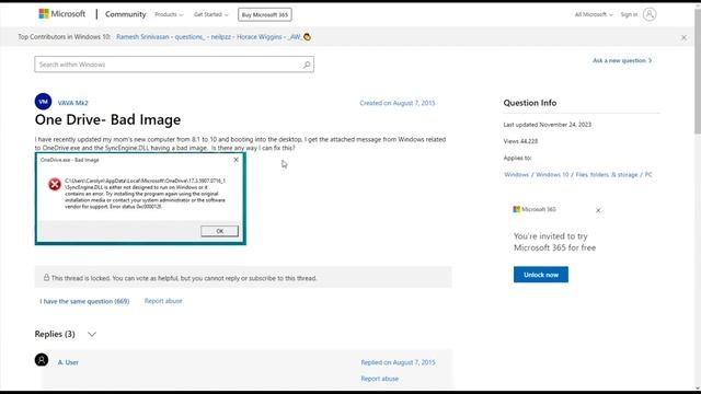 How To Fix OneDrive.exe Bad Image Tutorial смотреть онлайн