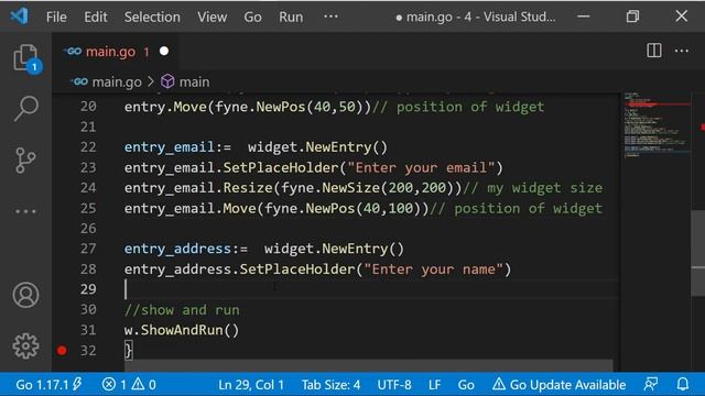 Resize Entry, Button - Fyne GUI Golang tutorial 50 смотреть онлайн