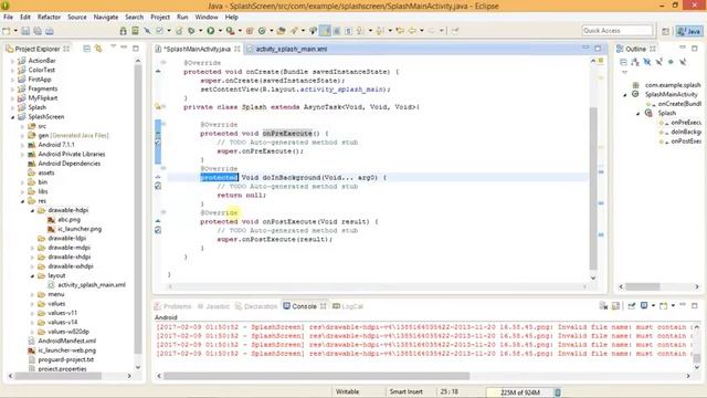 SplashActivity| How to create a splash activity in an android app?| Eclipse смотреть онлайн