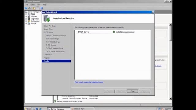 How to install & Configure DHCP Server in Windows Server 2008. смотреть онлайн