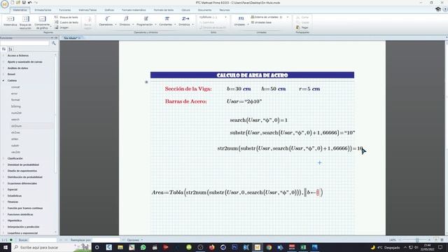 calculo de área de acero en mathcad prime parte 2 смотреть онлайн
