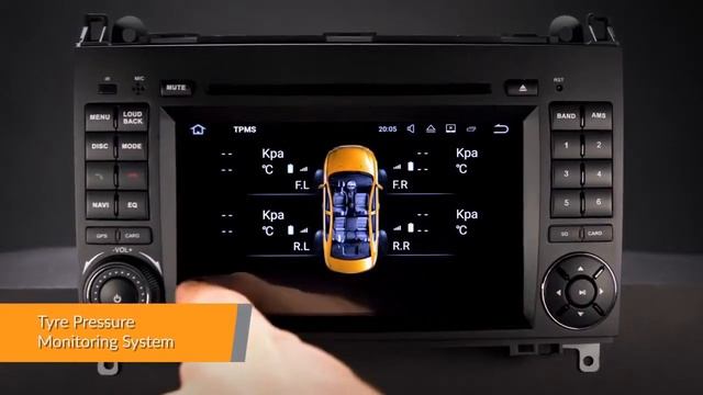 Mercedes-Benz - 7" Android 7.1 Car DVD Player (PA77M245P) смотреть онлайн