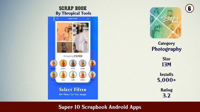 Super 10 Scrapbook Android Apps смотреть онлайн