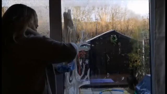 How to remove a window painting EASY clean window art with scraper blade tool GLOUCESTERSHIRE ARTIS смотреть онлайн