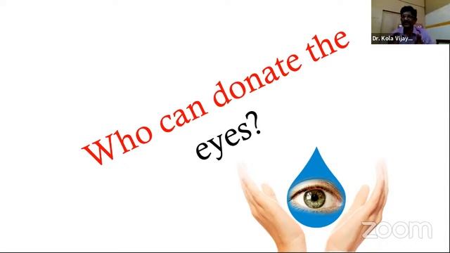 Virtual Eye Donation Awareness Program By Dr. Kola Vijaya Sekhar смотреть онлайн