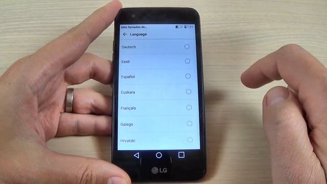 LG K4 (2017) - How to Change Language Settings смотреть онлайн