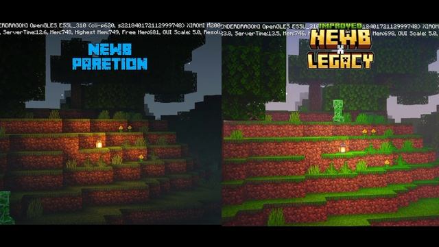 Newb x Paretion VS Newb x Legacy Shaders 1.20 Top 2 Best Shader 1.20 render dragon 😍 смотреть онлайн