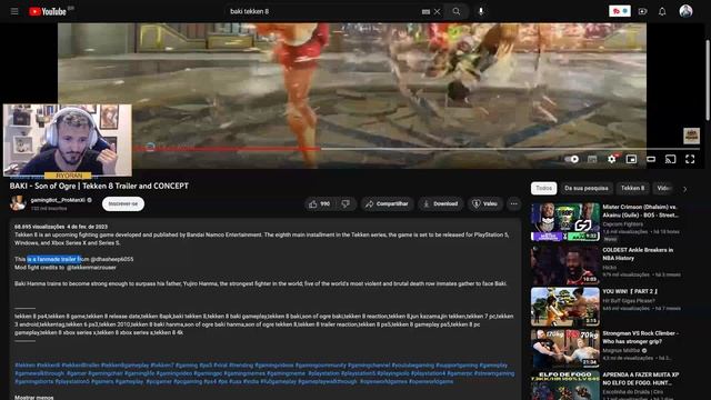BAKI REALMENTE VAI ESTAR NO TEKKEN 8? HARADA JÁ HAVIA FALADO SOBRE ISSO! смотреть онлайн