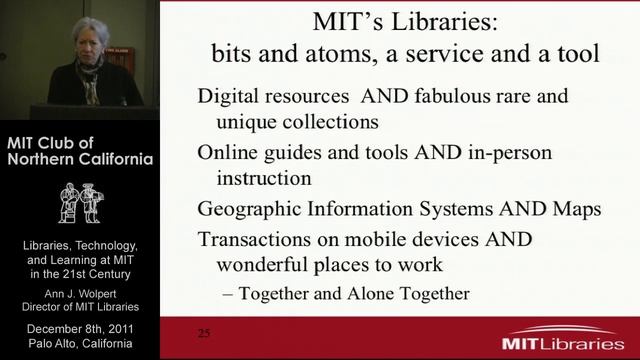Libraries, Technology, and Learning at MIT in the 21st Century - Ann J. Wolpert смотреть онлайн