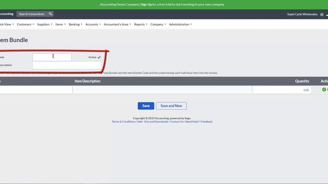 Sage Business Cloud - Accounting: Creating Item Bundles смотреть онлайн