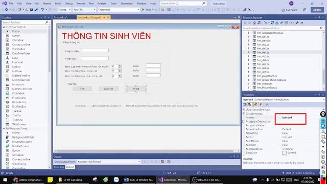 Live về một buổi học Lập trình Windows Form C# (Numeric UpDown, TextBox)_Phần 1 смотреть онлайн