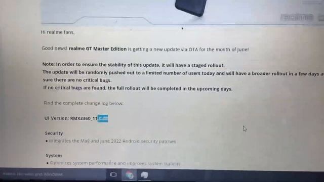 Realme GT Master Edition Android 12 | C.08 Update is out смотреть онлайн