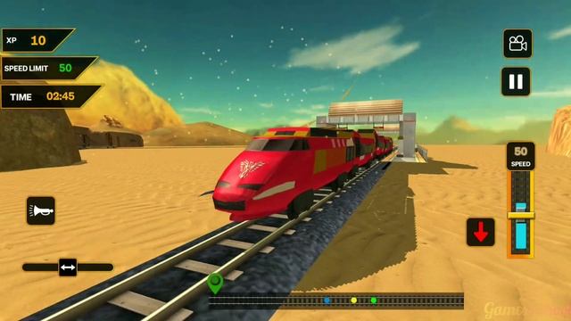 Red Bull Bullet Train Driving - Real Train Driving Game - Android Gameplay смотреть онлайн