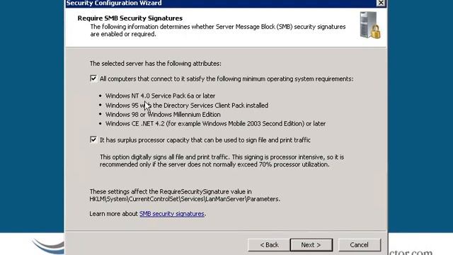 Win2008 Security Configuration Wizard смотреть онлайн