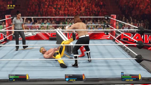 WWE 2K23 Gameplay | Logan Paul VS Rey Mysterio VS Sami Zayn | RAW (4k 60FPS) смотреть онлайн