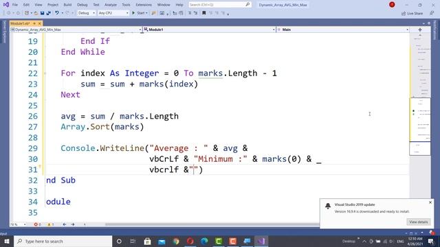 VB.NET | Dynamic Array | Infinite Loops смотреть онлайн