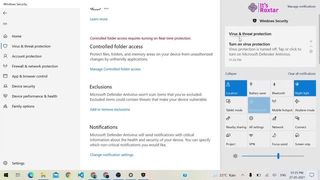 How To Turn Off Windows Security in Windows10 смотреть онлайн