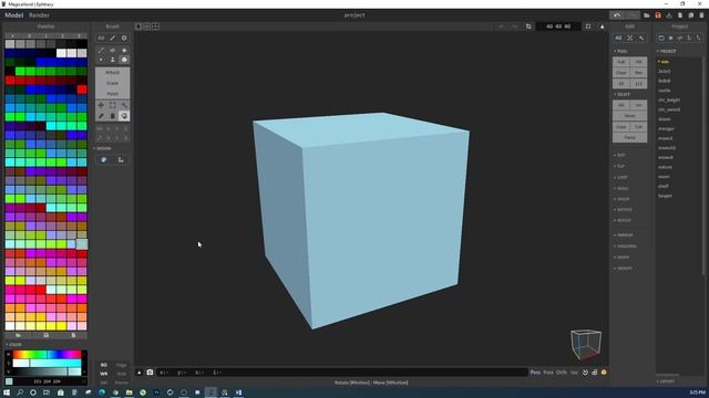 MagicaVoxel - 2 - Tìm hiểu bảng màu Palette смотреть онлайн