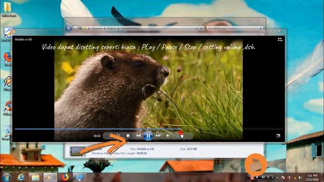 Cara memutar /memainkan video / film di windows xp 7 8 10 | Belajar Komputer #9 смотреть онлайн