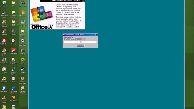 Installing MS Office 97 In Windows 2000 Professional смотреть онлайн