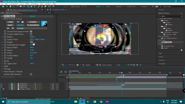 How to create ripple effect and simple waterdrop in After Effects смотреть онлайн