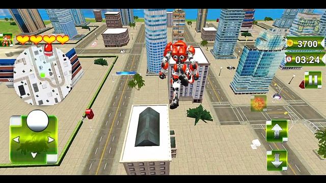 Grand Flying Robot Bike Revenge: Robot Transformation Game - Android Gameplay смотреть онлайн