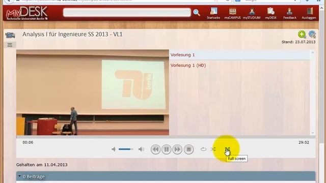 myDESK - UNIcam - Veranstaltungsvideos online nachbereiten смотреть онлайн
