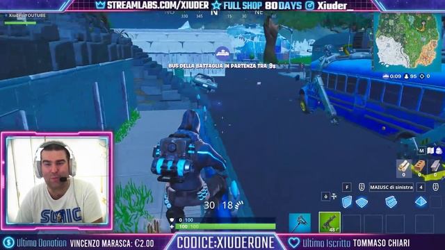 🔴 FORTNITE Lv.100 | NUOVA SKIN AVVOLTOIO! | CODICE: XIUDERONE смотреть онлайн