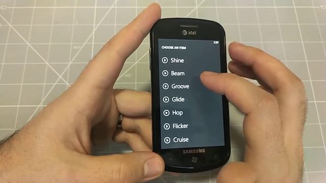 Samsung Focus SGH-i917 Windows Mobile phone menu browse, ringtones, games, wallpapers смотреть онлайн
