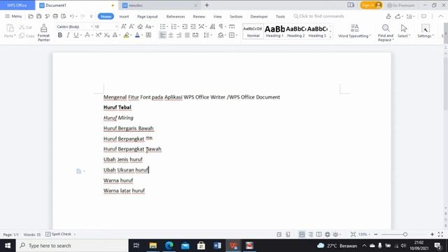 Menggunakan fitur font WPS Office смотреть онлайн