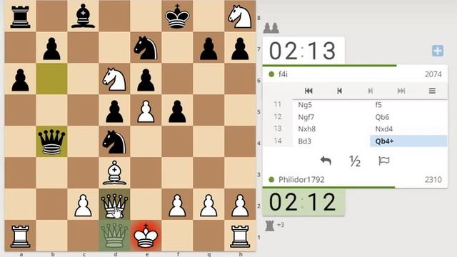 Французская защита, Фланговый гамбит (French Defense, Wing Gambit) смотреть онлайн
