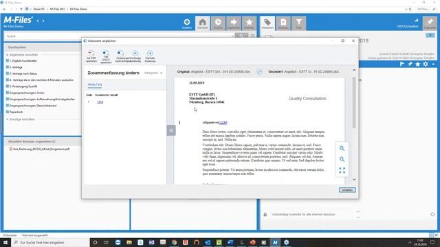 Dokumentenmanagement Software: Versionsvergleich von Dokumenten im DMS System M-Files смотреть онлайн