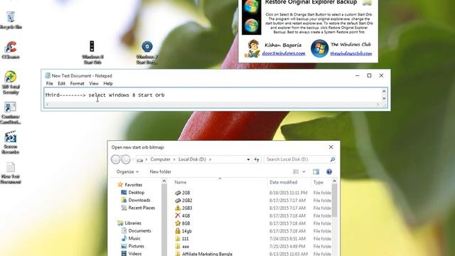 How To Change Windows Start Icon So Simple Make Like Windows 8 or 10 or Give your own photo смотреть онлайн