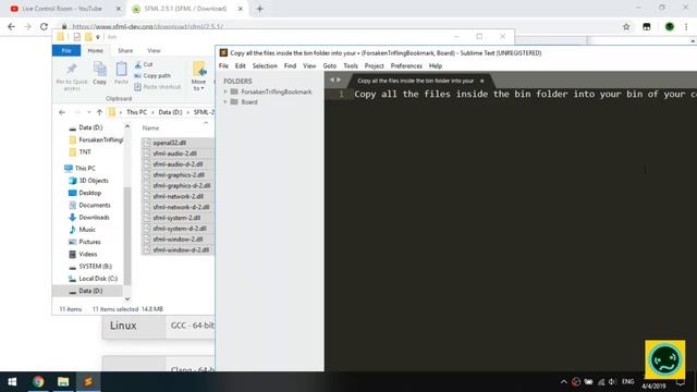 Setup MinGW Compiler With SFML Build System Using Sublime Text 3