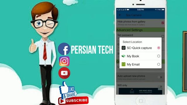How to take Photos Secretly in android (spy camera) || Persian Tech смотреть онлайн