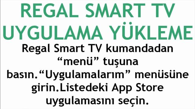 Regal Smart TV Uygulama Yükleme Nasıl Yapılır? смотреть онлайн