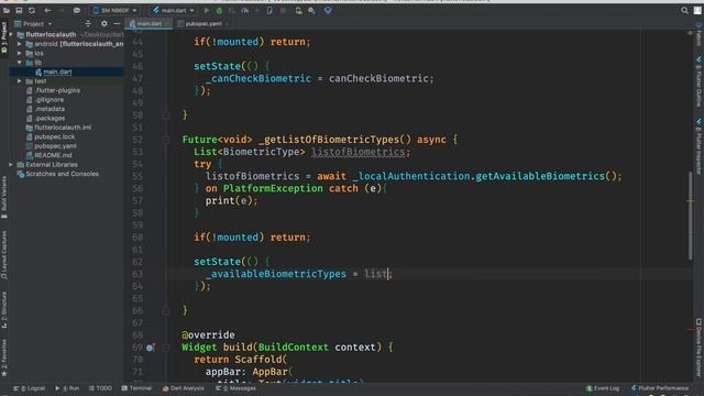 Flutter: Face ID & Touch ID/Fingerprint Local Auth | AndroidX | 2K смотреть онлайн
