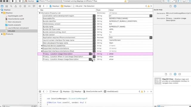 Display User location on Map View using Swift 3.0 смотреть онлайн